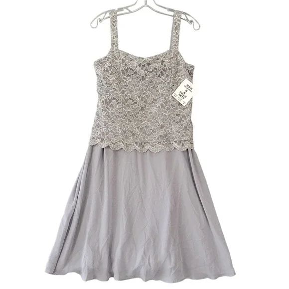 R&M Richards | Dresses | Rm Richards Womens Dress Size 8 Gray Midi Silver Petite Sparkly Lace Sleeveless | Poshmark R&M Richards | Dresses | Rm Richards Womens Dress Size 8 Gray Midi Silver Petite Sparkly Lace Sleeveless | Poshmark